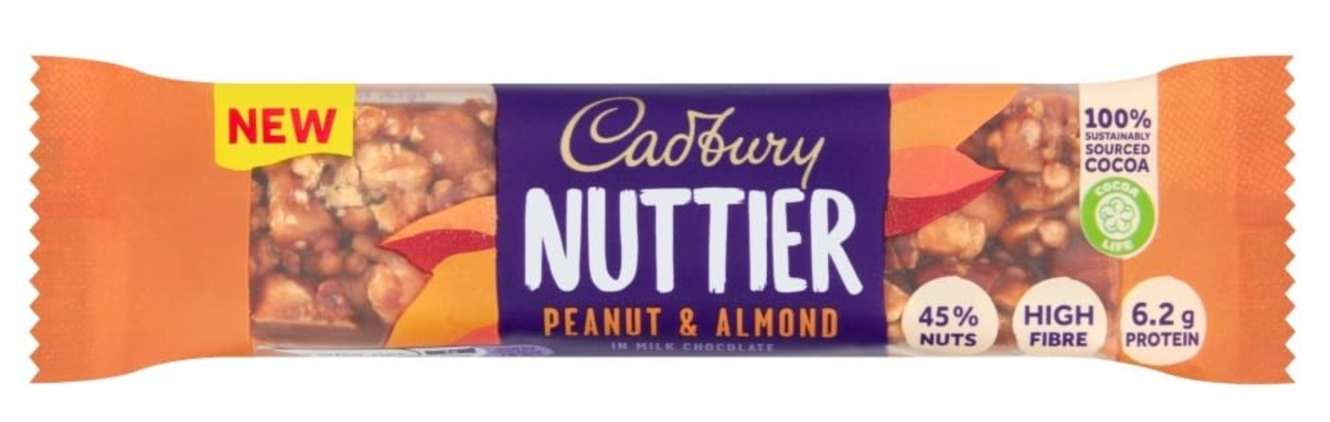 CADBURY NUTTIER PEANUT & ALMOND 40G